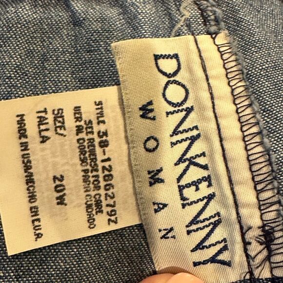 Donnkenny Denim Blue Elastic Waist Pants - Picture 6 of 11
